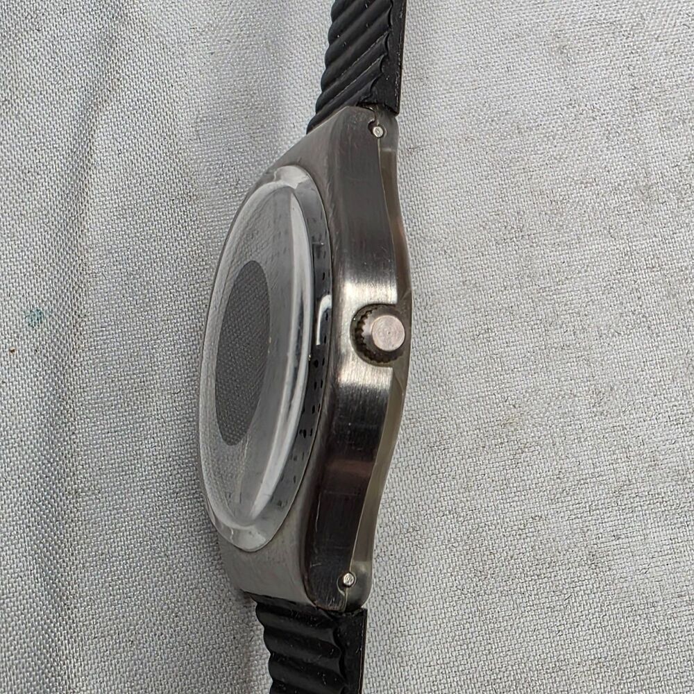 Swatch GX100 Heartstone Vintage 1988 Unisex Watch 34mm Gray Dot Dial Black Band - Picture 6 of 14